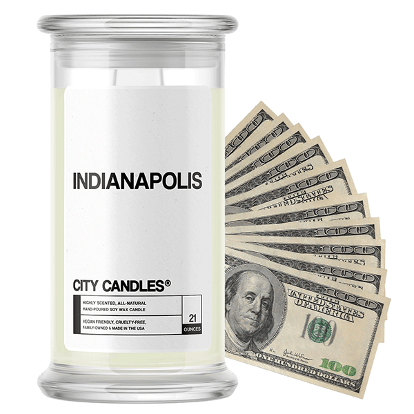 Indianapolis | City Cash Candle®-City Cash Candles®-The Official Website of Jewelry Candles - Find Jewelry In Candles!