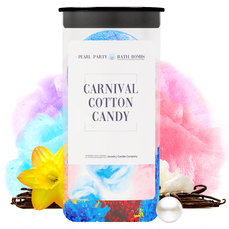 Carnival Cotton Candy Pearl Party Bath Bombs Twin Pack