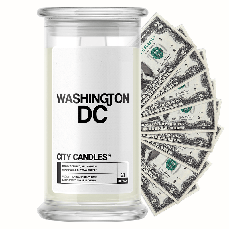 Washington DC City Cash Candle