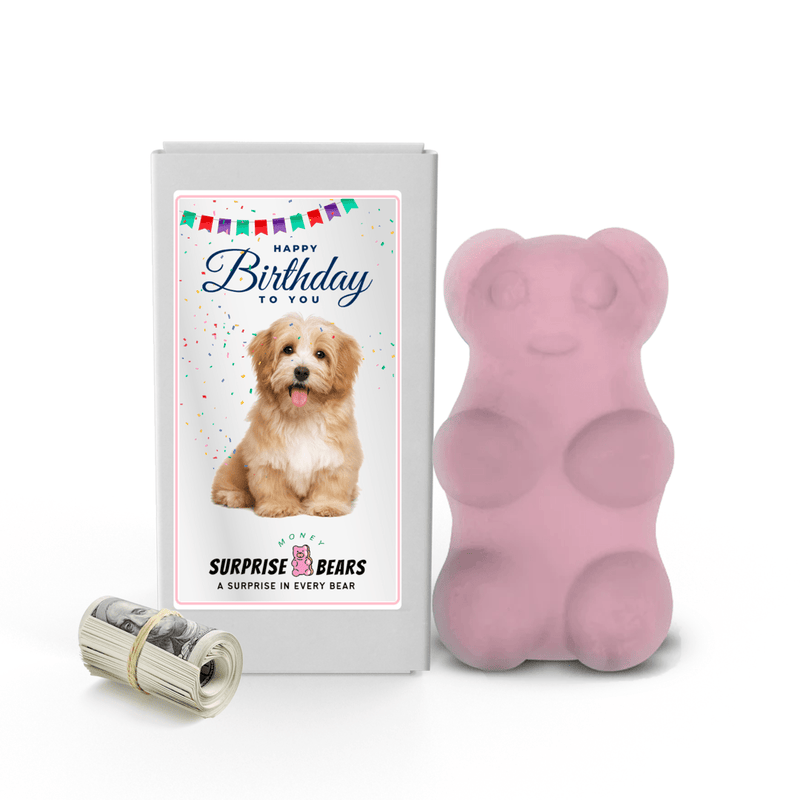 Happy Birthday Cash Surprise Bear