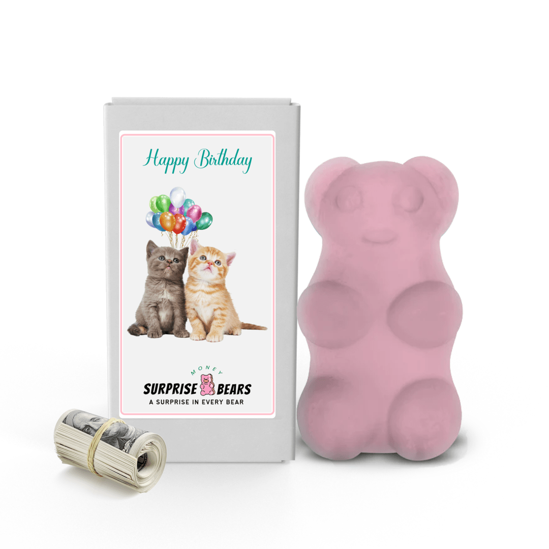Happy Birthday Cash Surprise Bear