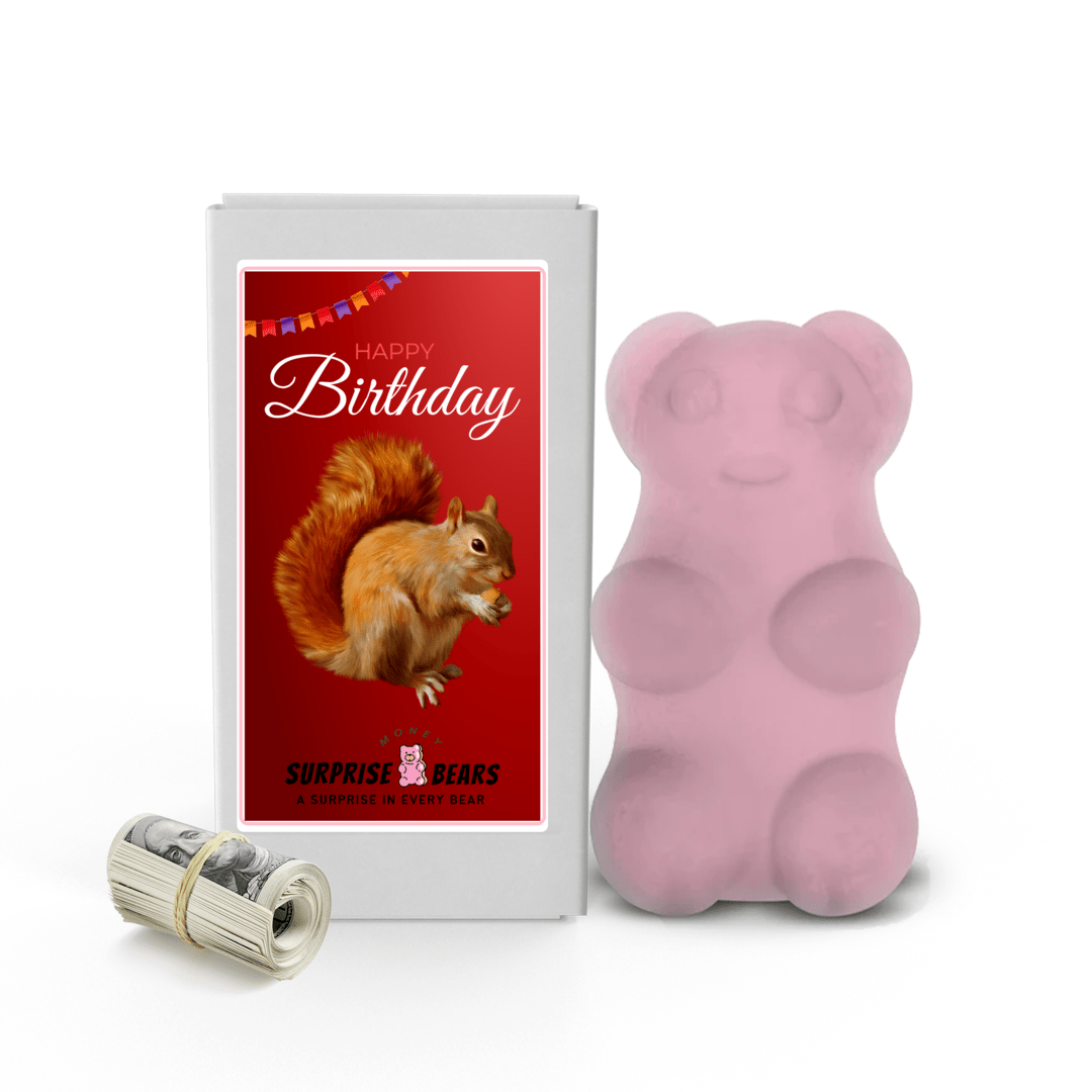 Happy Birthday Cash Surprise Bear