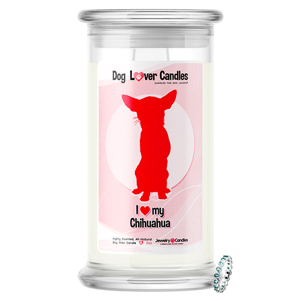 Chihuahua Dog Lover Jewelry Candle