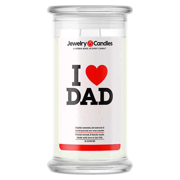 I Love Dad Love Candle