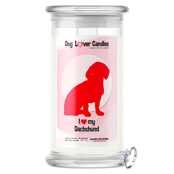 Dachshund Dog Lover Jewelry Candle