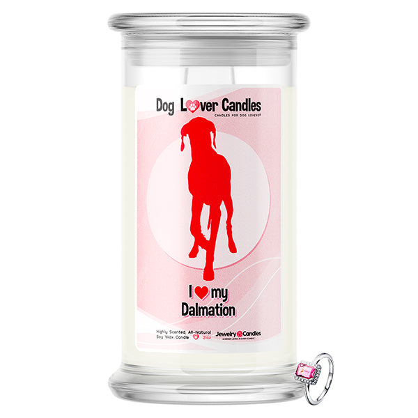 Dalmation Dog Lover Jewelry Candle