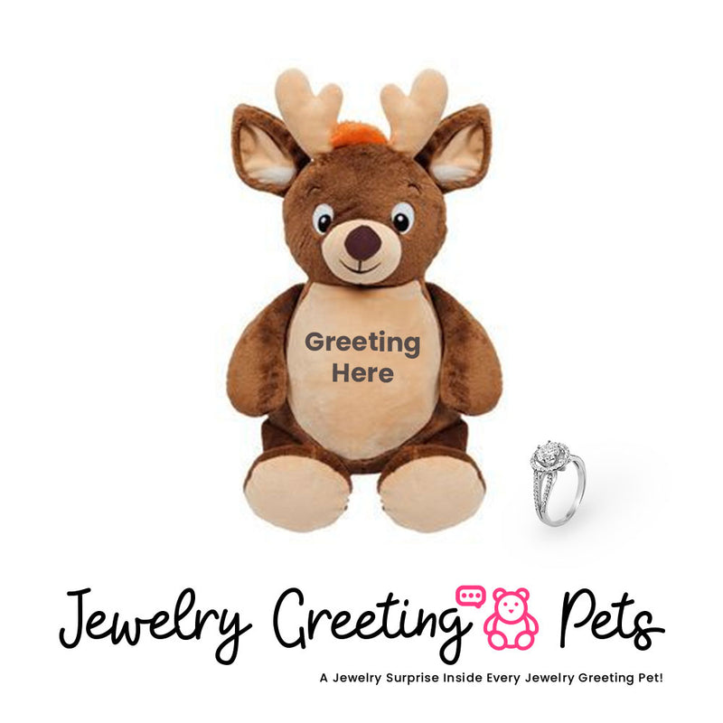 Deer Jewelry Greeting Pet