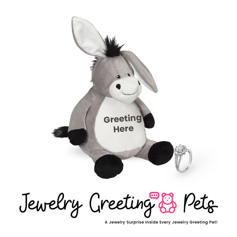 Donkey Jewelry Greeting Pet