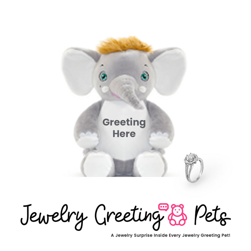 Elephant-2 Jewelry Greeting Pet