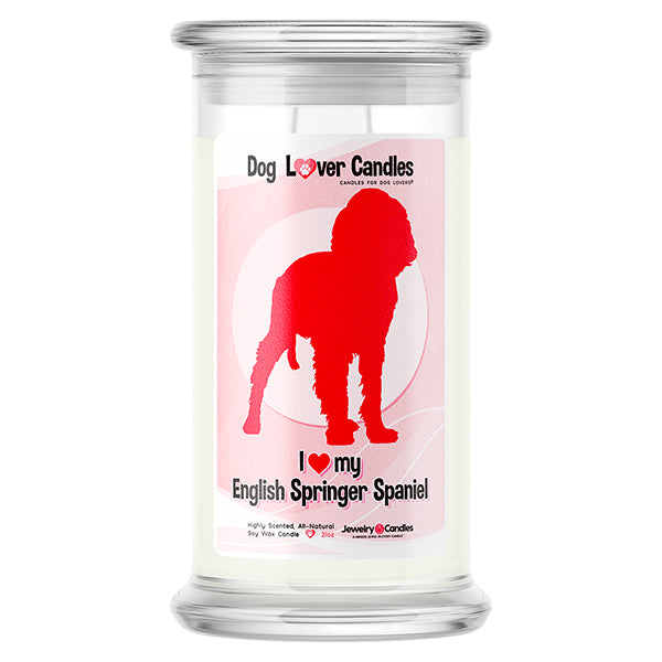 English Springer Spaniel Dog Lover Candle