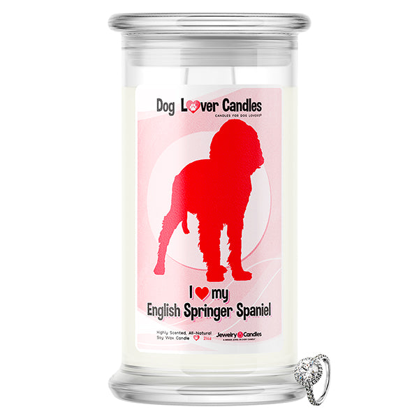 English Springer Spaniel Dog Lover Jewelry Candle