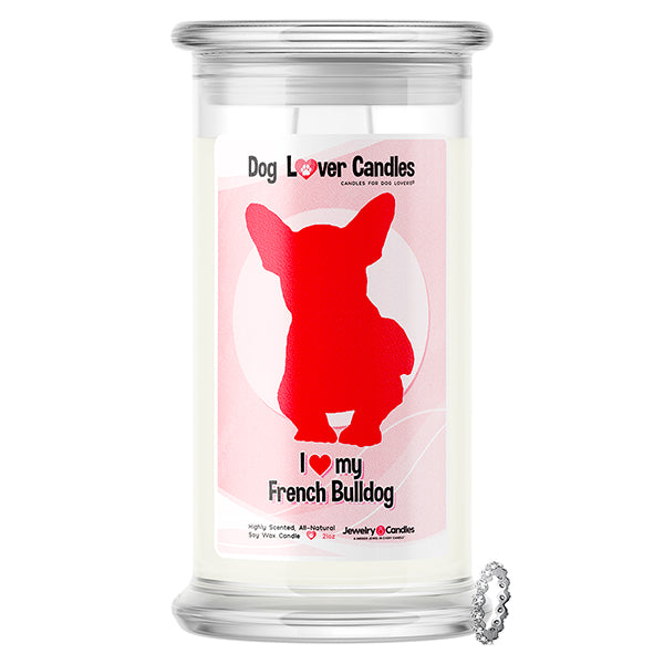 French Bulldog Dog Lover Jewelry Candle
