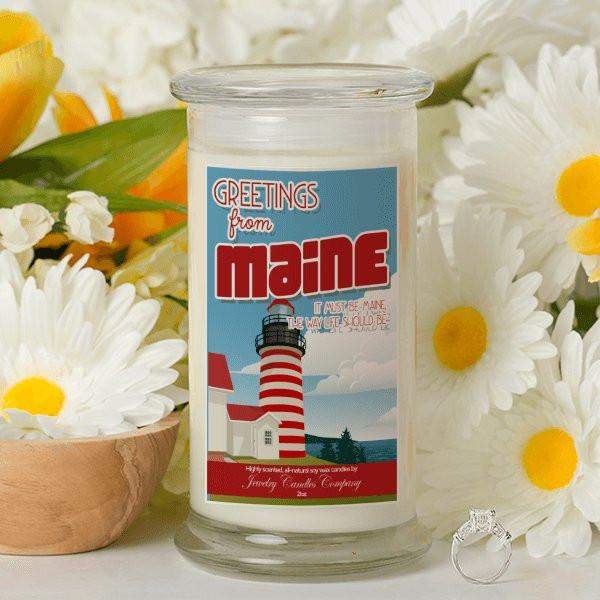 Greetings From Maine - Greetings From Candles-Greetings From Candles-The Official Website of Jewelry Candles - Find Jewelry In Candles!