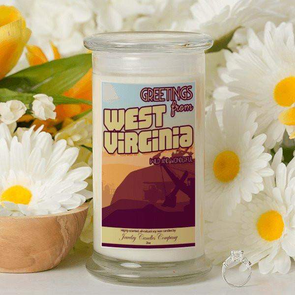 Greetings From West Virgina - Greetings From Candles-Greetings From Candles-The Official Website of Jewelry Candles - Find Jewelry In Candles!