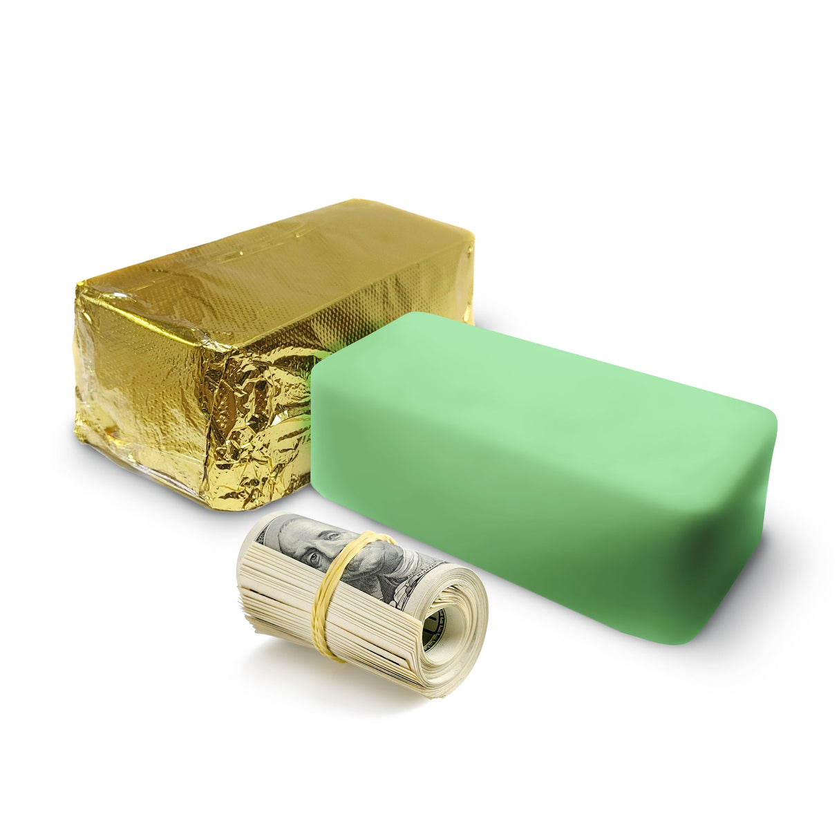 GIANT JAMAICAN ME CRAZY! GOLD BAR CASH WAX MELTS