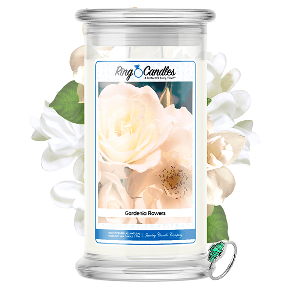 Gardenia Flowers Ring Candle