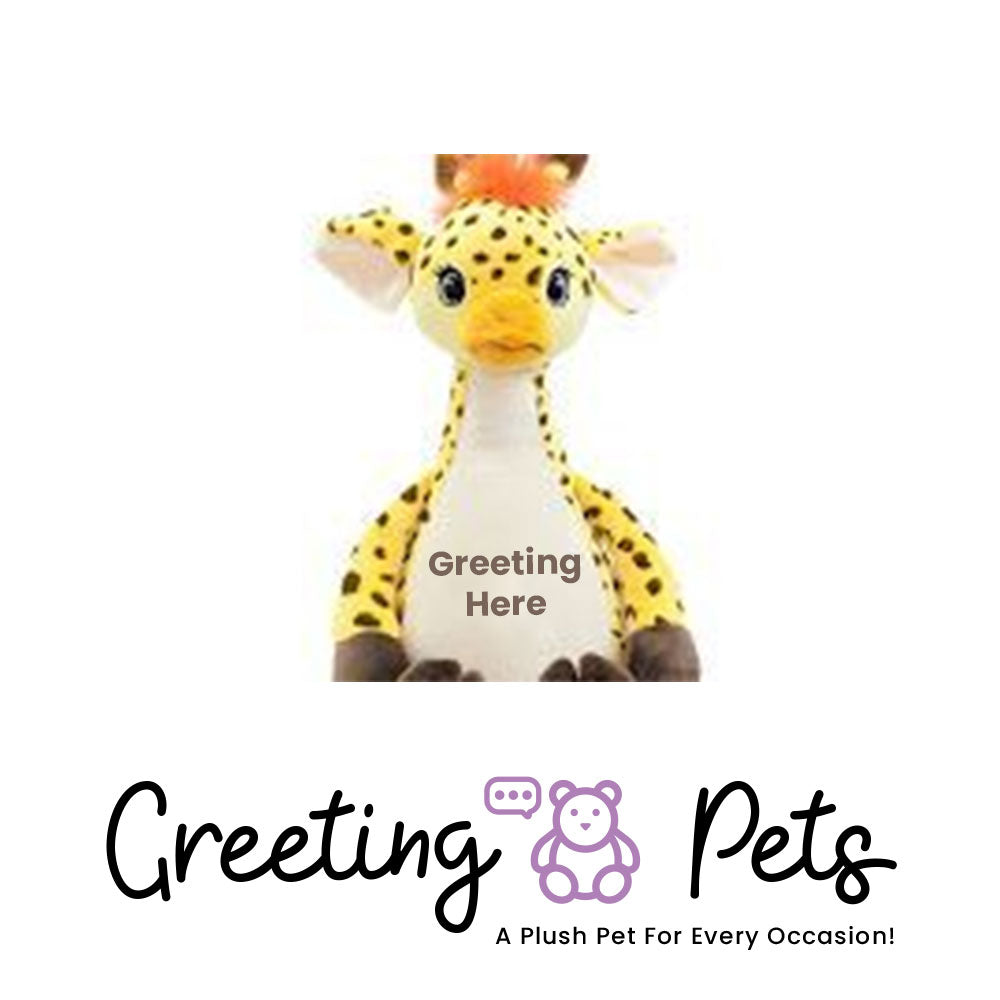 Giraffe Greeting Pet