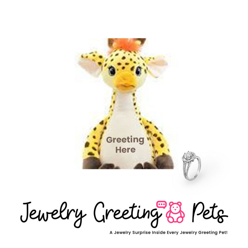 Giraffe Jewelry Greeting Pet