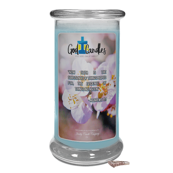Hebrews 11:1 Verse | God Candle®-God Candle | Bible Verse Jewelry Candles™-The Official Website of Jewelry Candles - Find Jewelry In Candles!