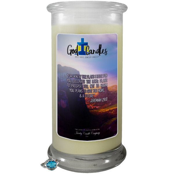 Jeremiah 29:11 Verse | God Candle®-God Candle | Bible Verse Jewelry Candles™-The Official Website of Jewelry Candles - Find Jewelry In Candles!