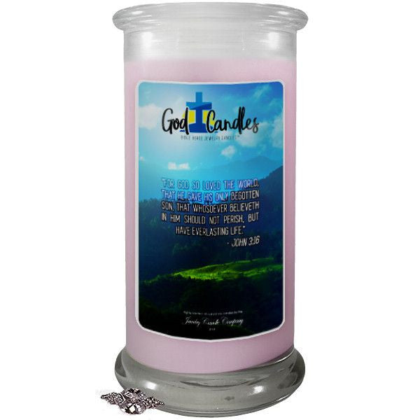John 3:16 Verse | God Candle®-God Candle | Bible Verse Jewelry Candles™-The Official Website of Jewelry Candles - Find Jewelry In Candles!