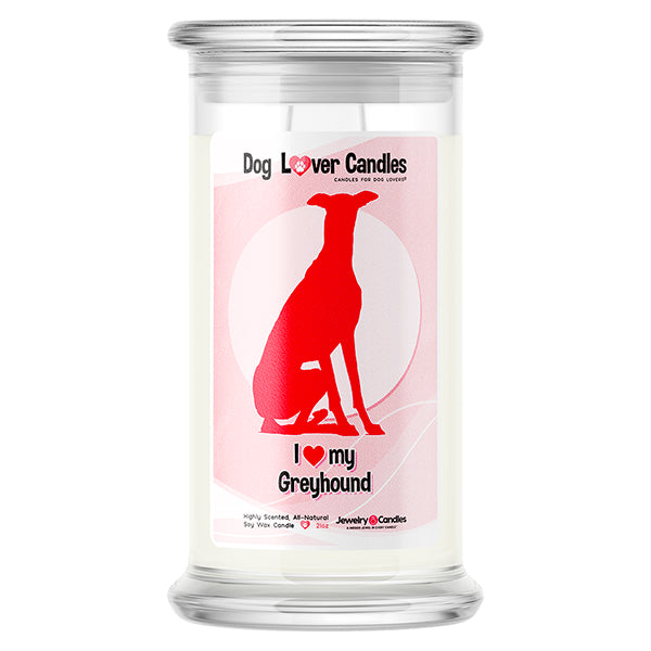 Greyhound Dog Lover Candle