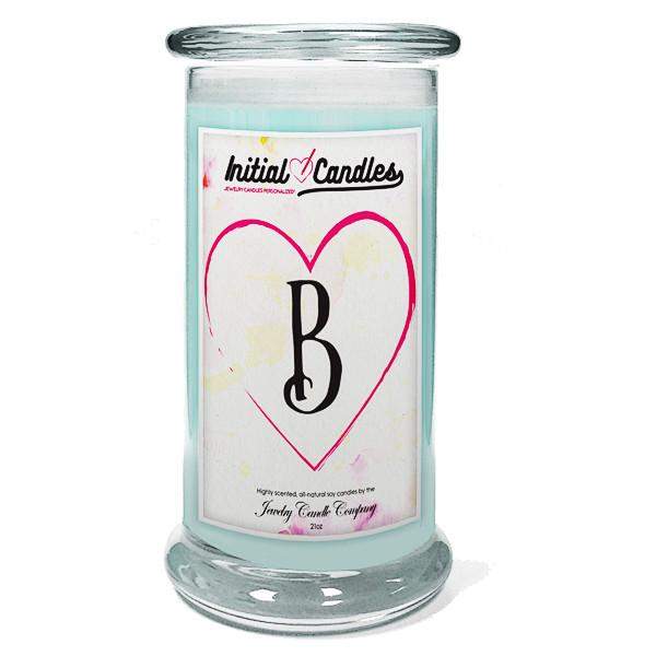 Letter B Initial Candles-Initial Candles-The Official Website of Jewelry Candles - Find Jewelry In Candles!