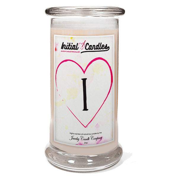 Letter I Initial Candles-Initial Candles-The Official Website of Jewelry Candles - Find Jewelry In Candles!
