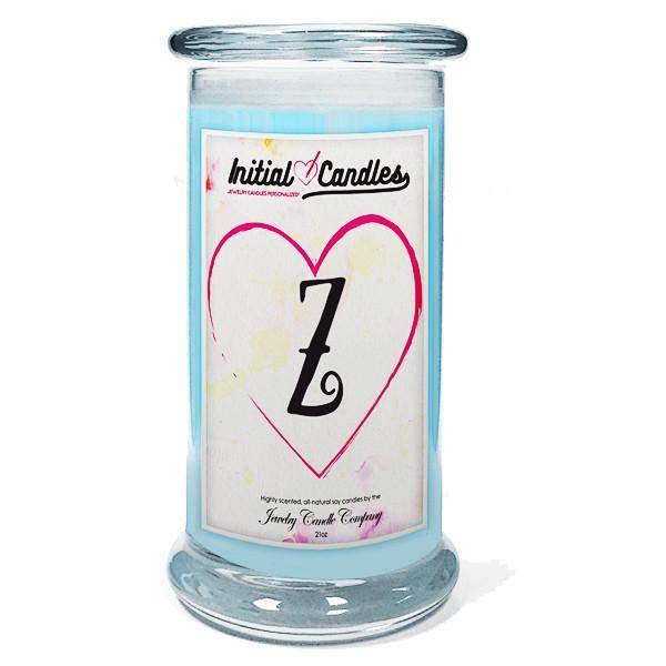 Letter Z Initial Candles-Initial Candles-The Official Website of Jewelry Candles - Find Jewelry In Candles!