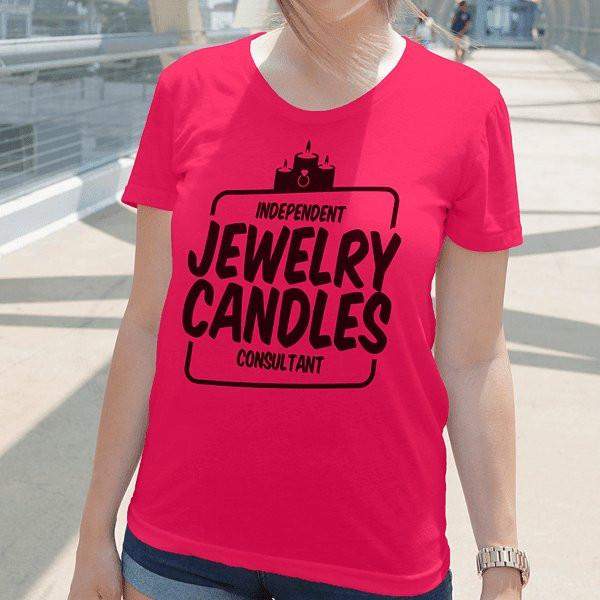 Black On Hot Pink Short-Sleeve Shirt - Jewelry Clothing-Jewelry Apparel-The Official Website of Jewelry Candles - Find Jewelry In Candles!