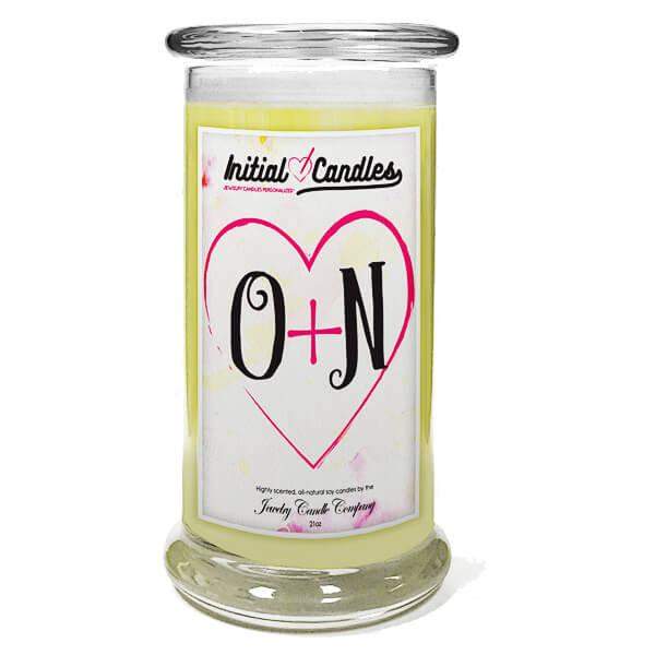 You + Me Initial Candles-Initial Candles-The Official Website of Jewelry Candles - Find Jewelry In Candles!