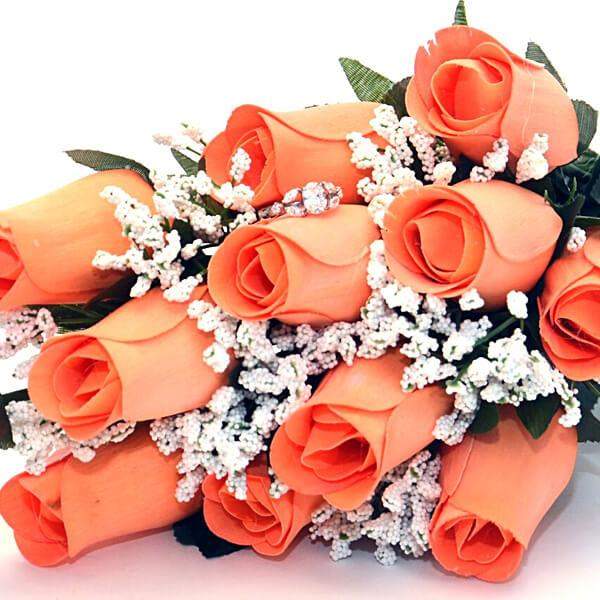 Georgia Peach Bouquet | Jewelry Roses® Bouquet-Georgia Peach Bouqet-The Official Website of Jewelry Candles - Find Jewelry In Candles!