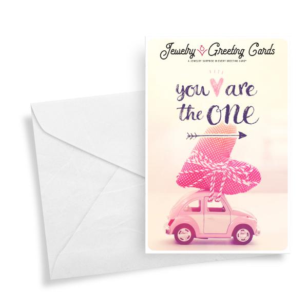 You Are The One | Valentine's Day Jewelry Greeting Card®-Jewelry Greeting Cards-The Official Website of Jewelry Candles - Find Jewelry In Candles!