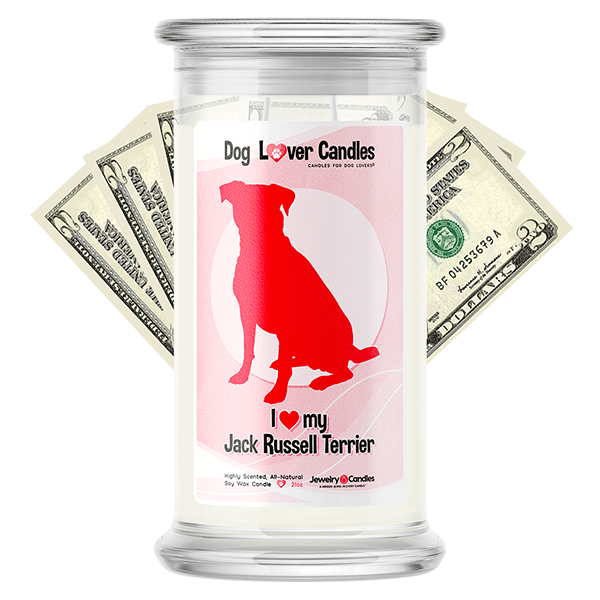 Jack Russell Terrier Dog Lover Cash Candle