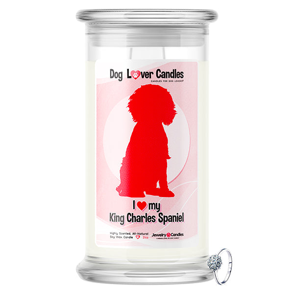 King Charles Spaniel Dog Lover Jewelry Candle