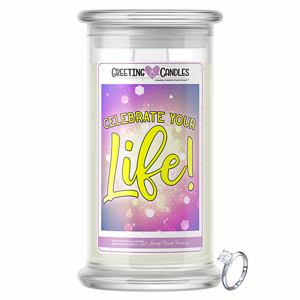 Celebrate Your Life! Jewelry Greeting Candle