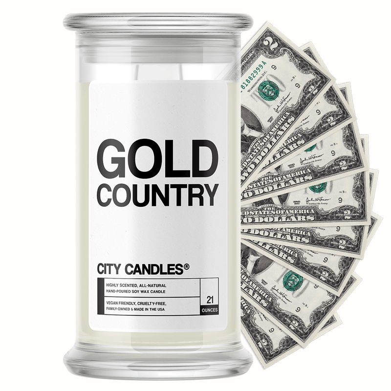 Gold Country City Cash Candle