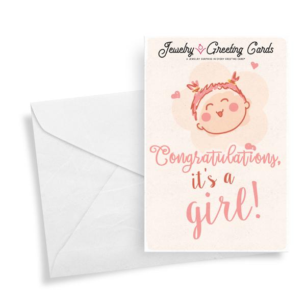 Congratulations, It's A Girl! | Jewelry Greeting Cards®-Jewelry Greeting Cards-The Official Website of Jewelry Candles - Find Jewelry In Candles!