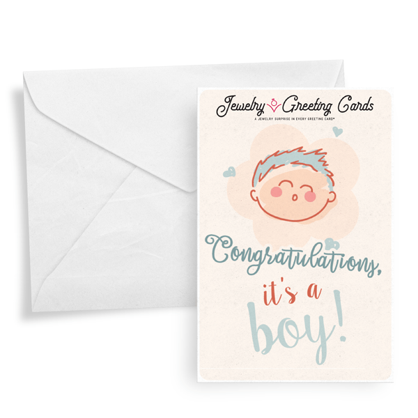 Congratulations, It's A Boy! | Jewelry Greeting Cards®-Jewelry Greeting Cards-The Official Website of Jewelry Candles - Find Jewelry In Candles!