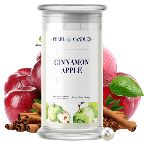 Cinnamon Apple | Pearl Candle®-Pearl Candles®-The Official Website of Jewelry Candles - Find Jewelry In Candles!