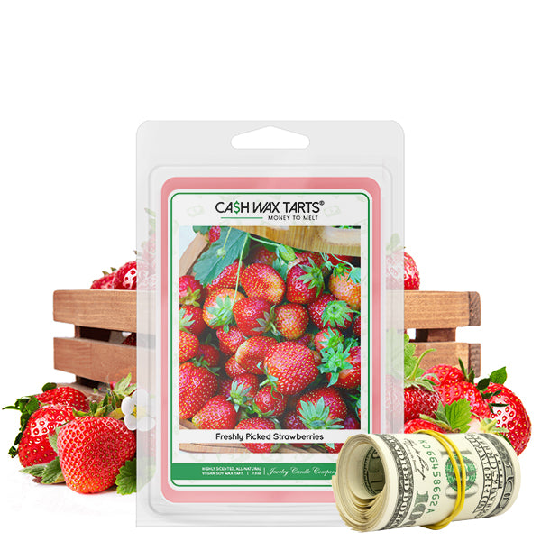 Freshly Picked Strawberries | Cash Wax Melt-Cash Wax Melts-The Official Website of Jewelry Candles - Find Jewelry In Candles!