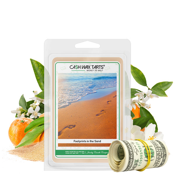 Footprints In The Sand | Cash Wax Melt-Cash Wax Melts-The Official Website of Jewelry Candles - Find Jewelry In Candles!