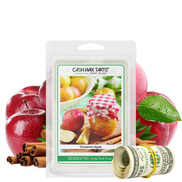 Cinnamon Apple | Cash Wax Melt-Cash Wax Melts-The Official Website of Jewelry Candles - Find Jewelry In Candles!