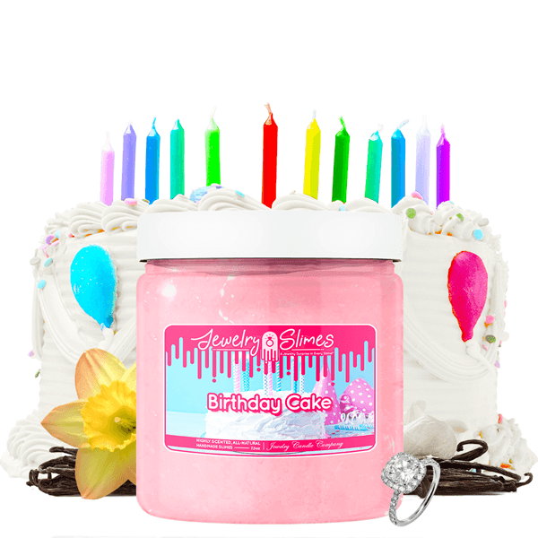 Birthday Cake | Jewelry Slime®-Jewelry Slime | A Jewelry Surprise In Every Jar of Slime-The Official Website of Jewelry Candles - Find Jewelry In Candles!