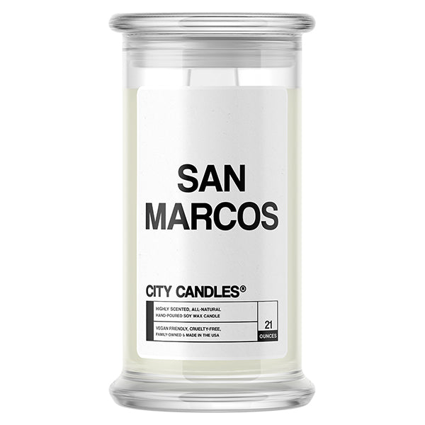 San Marcos City Candle