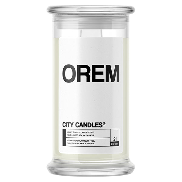 Orem City Candle