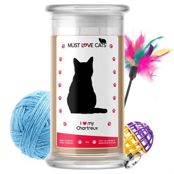 I Love My Chartreux | Must Love Cats® Candle-Must Love Cats® Candle-The Official Website of Jewelry Candles - Find Jewelry In Candles!