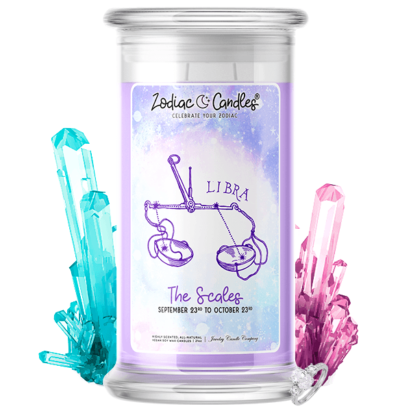 Libra | Zodiac Candle®-Zodiac Candles®-The Official Website of Jewelry Candles - Find Jewelry In Candles!