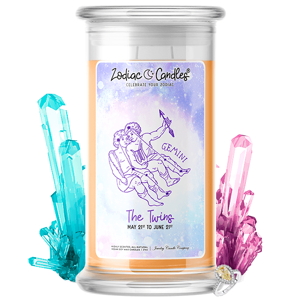 Gemini | Zodiac Candle®-Zodiac Candles®-The Official Website of Jewelry Candles - Find Jewelry In Candles!