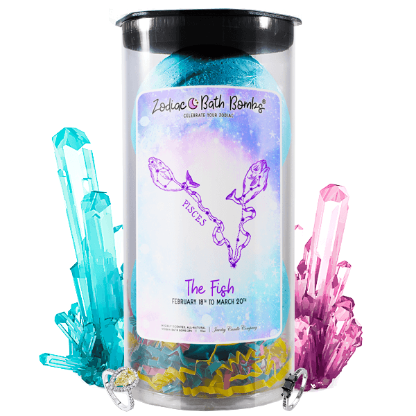 Pisces | Jewelry Zodiac Bath Bombs-Zodiac Jewelry Bath Bombs®-The Official Website of Jewelry Candles - Find Jewelry In Candles!